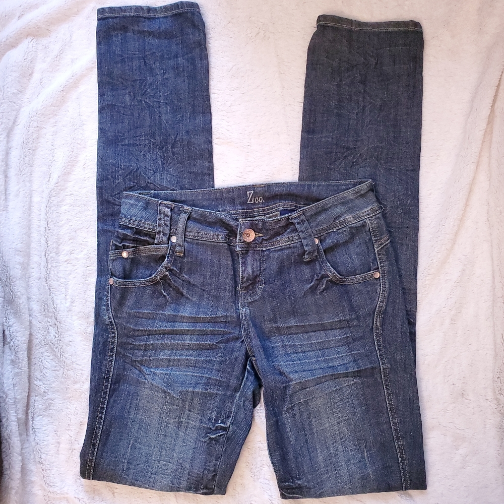Zco Low Rise Distressed Skinny Jeans, tall